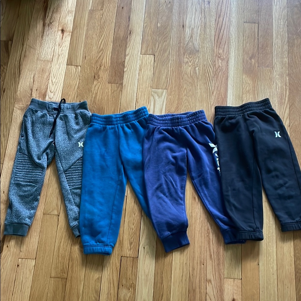 Hurley Kids Jogger Pants Set - Gray, Blue, Purple, Black